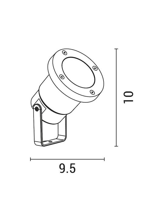 Eurolamp Προβολάκι 5W 10x95cm Eurolamp Προβολάκι 5W 10x95cm