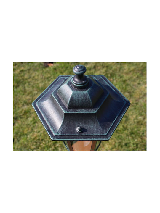 vidaXL Preston Outdoor Floor Lamp Small Post 60W IP44 for E27 Socket Black
