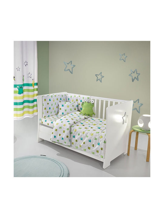 Saint Clair Baby Sheets Set Crib Cotton Green 115x170cm 3pcs