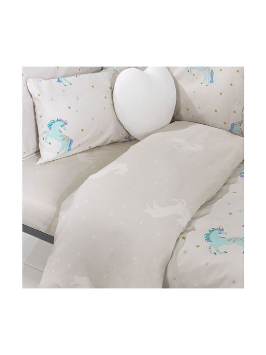 Saint Clair Baby Sheets Set Crib Cotton Turquoise 115x170cm 3pcs