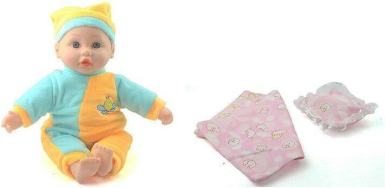 Zita Toys Комплект за Бебешки Кукли Синьо/Розово за 3+ Години