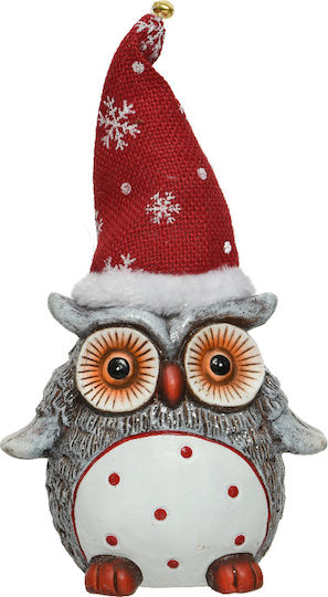 Kaemingk Christmas Ceramic Figure Owl White Height 26cm