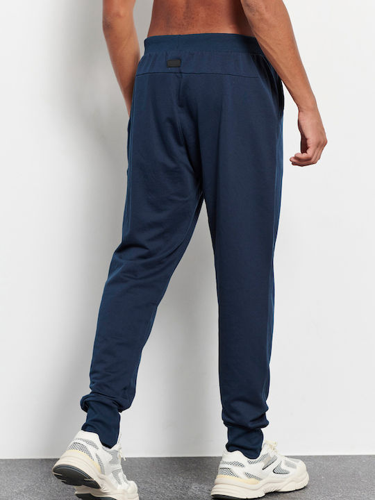 BodyTalk Men's Sweatpants with Rubber Blue