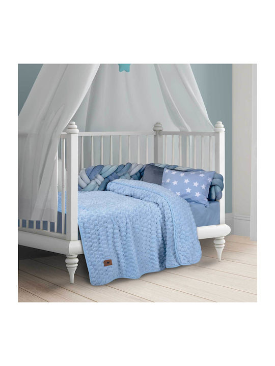 Greenwich Polo Club Blanket Nursery Swaddling Blankets 8834 Velvet Light Blue 80x110cm