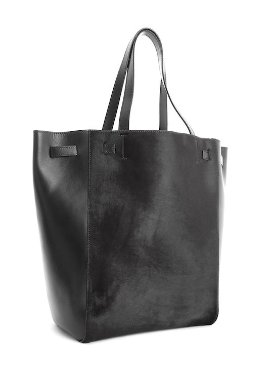 Leather Women's Bag Shoulder Black