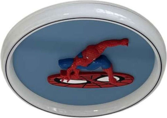Atman Spiderman Einfaches Licht Kinderdeckenleuchte Deckenleuchte 60W mit Fassung E27 Blau 48cm
