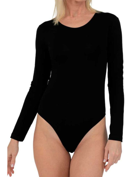 Nina Ricci Long Sleeve Bodysuit Black