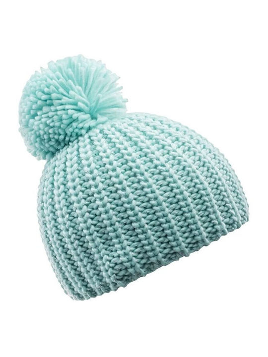Kids Beanie Knitted Green