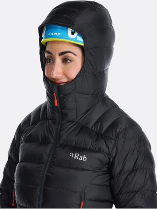 Women's Short Puffer Jacket for Winter Black