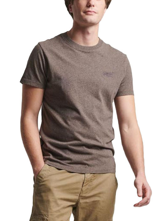 Superdry Vintage Men's Short Sleeve T-shirt Brown