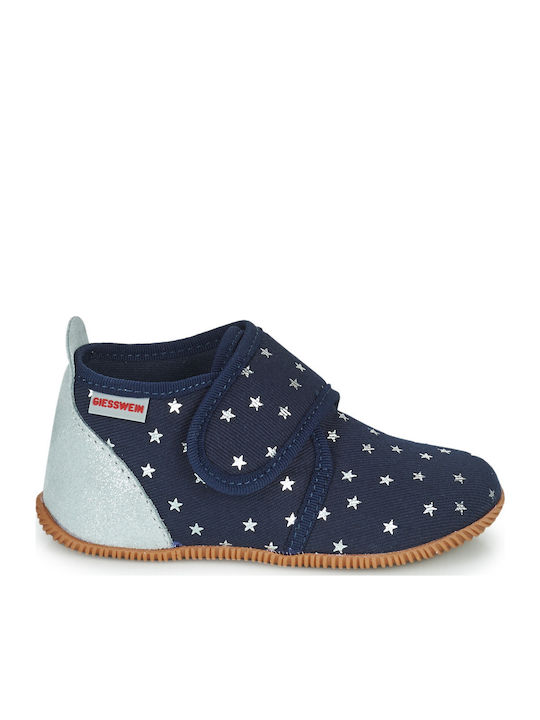 Kinderhausschuhe Stiefel Blau