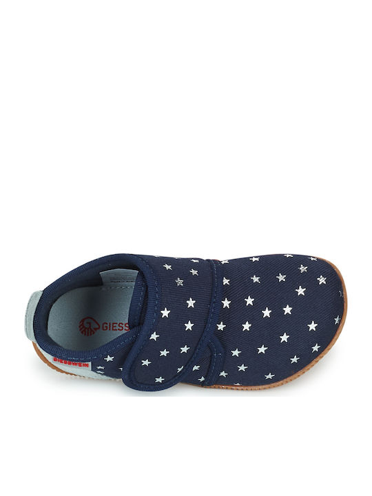 Kinderhausschuhe Stiefel Blau