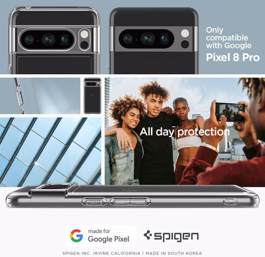 Spigen Ultra Hybrid Back Cover Plastic 2mm Transparent (Google Pixel 8 Pro)