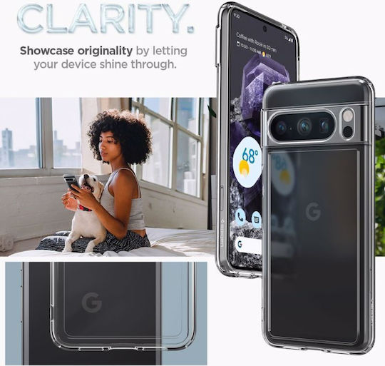 Spigen Ultra Hybrid Back Cover Plastic 2mm Transparent (Google Pixel 8 Pro)