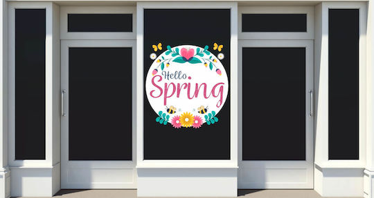 UrbanStickers Autocolant Afișare Decorativ Timpul de primăvară 85x88cm 49097 1buc