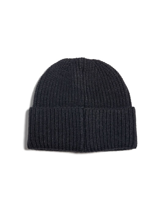 SneakerCage Beanie Unisex Beanie mit Rippstrick in Schwarz Farbe