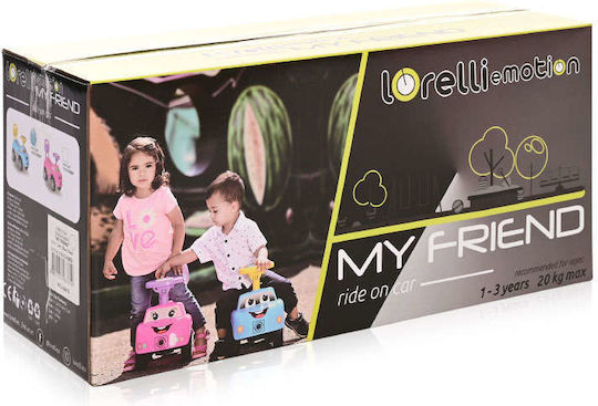 Lorelli My Friend Car Ride On for 12+ Months Pink