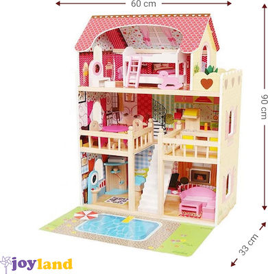 Ecotoys Wooden Dollhouse