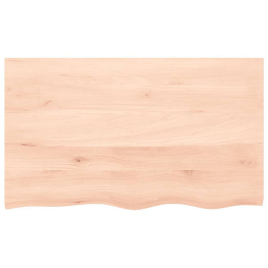 vidaXL Countertop without Sink L100xW60xH4cm Raw solid wood