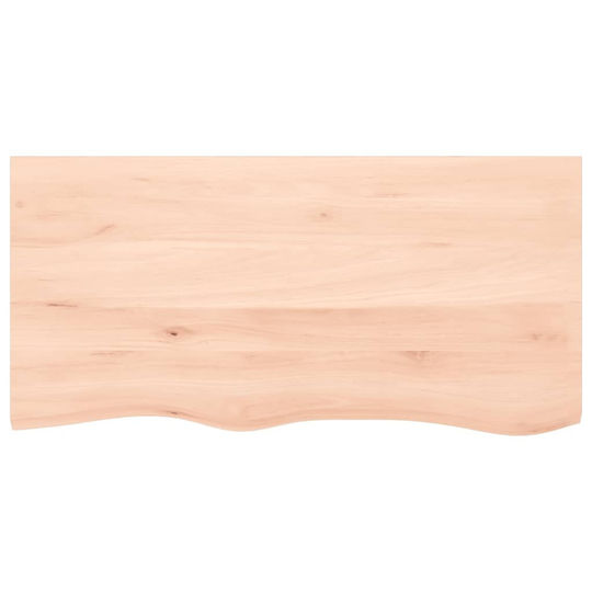vidaXL Countertop without Sink L100xW50xH2cm Raw solid wood