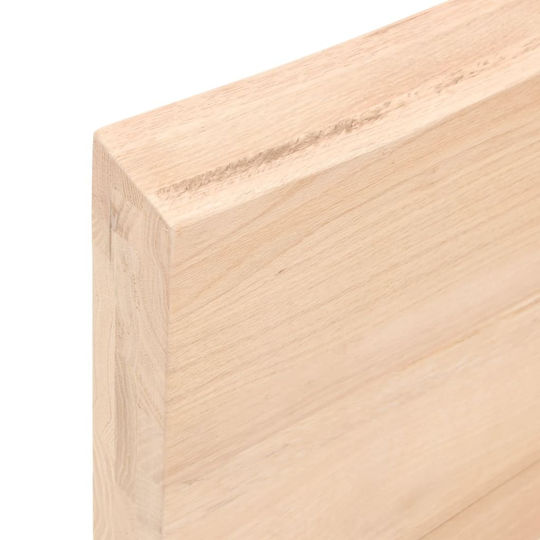 vidaXL Countertop without Sink L100xW50xH6cm Raw solid wood
