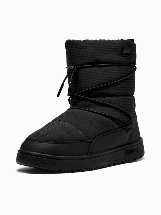 Puma Snowbae Cizme dama de zapada cu blană Negre