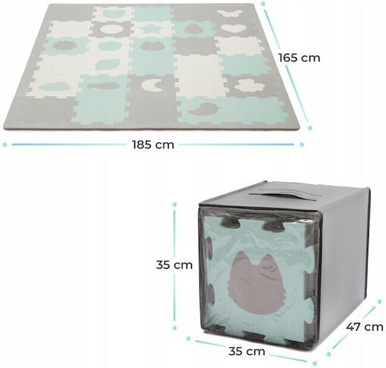 Kinderkraft Puzzle De Podea Pentru Copii Luno Mint 30 Piese