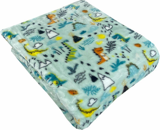 Astron Italy Velvet Kids Blanket Green 160x220cm