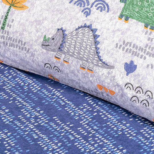 Beauty Home Σετ Παιδική Παπλωματοθήκη Μονή με Μαξιλαροθήκη Πράσινη 160x240εκ.