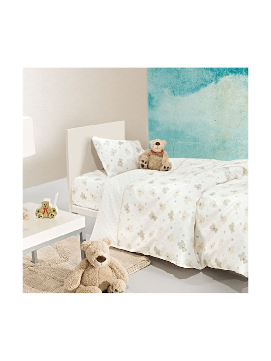 Guy Laroche Friends Kids Duvet Cover Single Cotton Beige 163x225cm 1112092118005