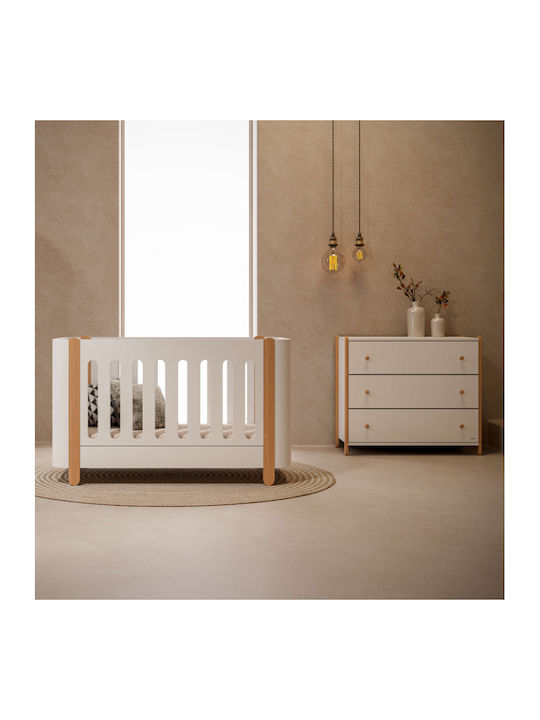 Baby Dresser with 3 Drawers White 94x51x88cm