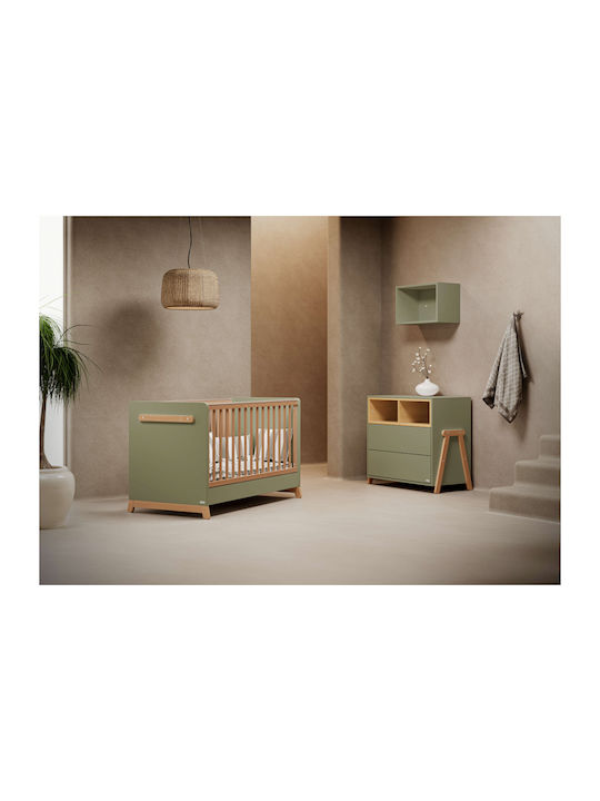 Baby Dresser with 2 Drawers Khaki 94x51x88cm