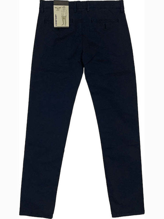 Pantaloni Chino Elastic Albastru