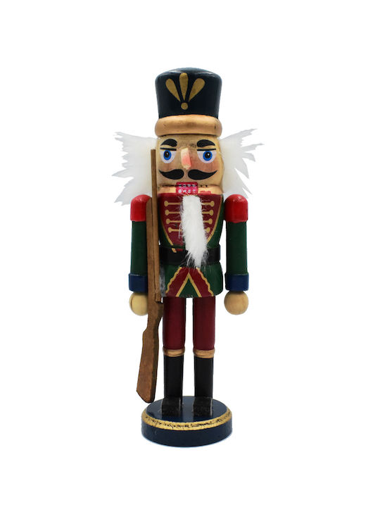 Nutcracker de Crăciun Lemn Roșu Înălțime 12.5cm. 3buc