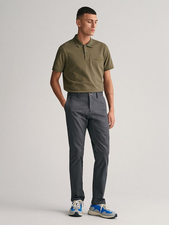 Παντελόνι Chino σε Slim Εφαρμογή Γκρι
