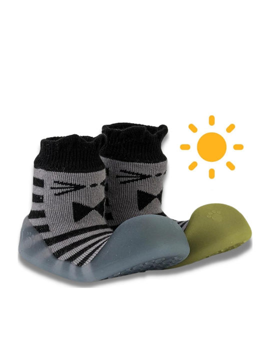 BigToes Παιδικές Καλτσοπαντόφλες Γκρι