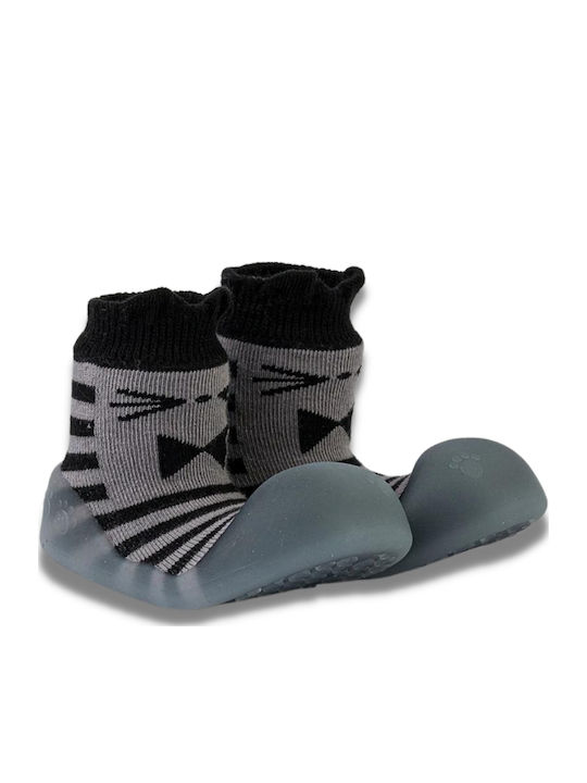 BigToes Παιδικές Καλτσοπαντόφλες Γκρι