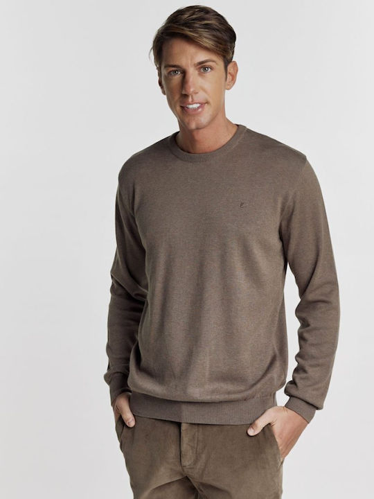 Guy Laroche Men's Long Sleeve Sweater Beige