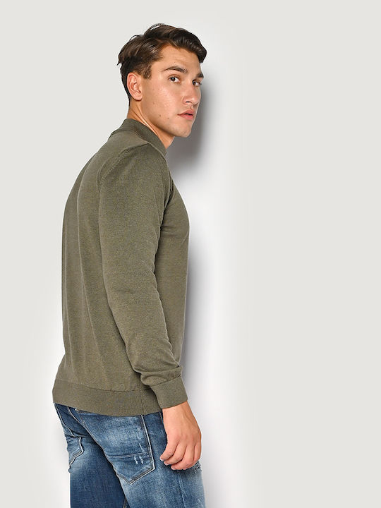 Brokers Jeans Men's Long Sleeve Sweater Khaki