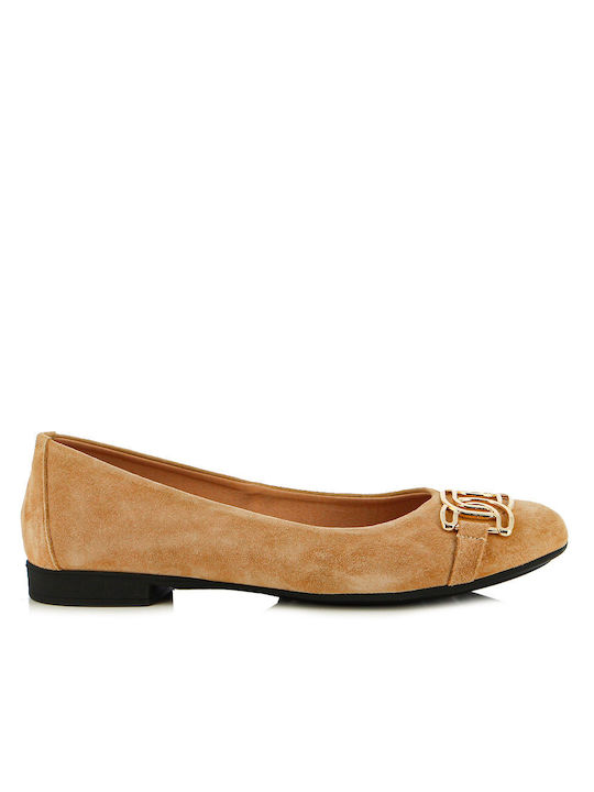 Fratelli Petridi Ballerinas Tabac Brown