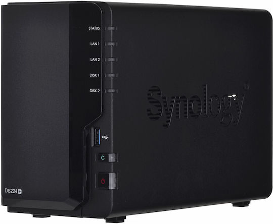 Synology Nas 2 Bay Synology DS224+ 2-Bay NAS With 2x4TB IronWolf