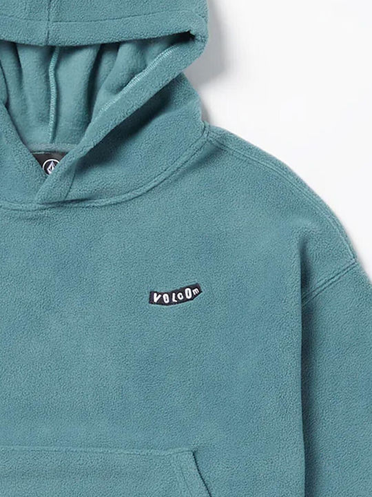 Volcom Fleece Παιδικό Φούτερ με Τσέπες Μπλε