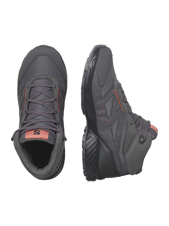 Salomon Kids Hiking Boots Waterproof Gray