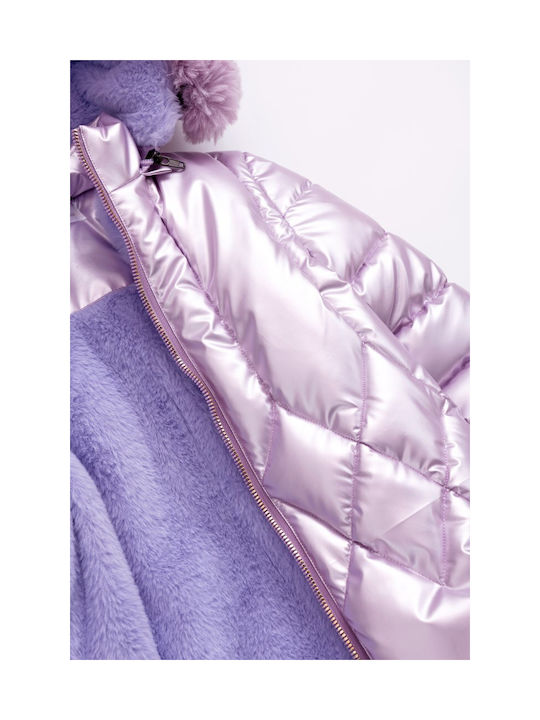 Funky Kids Quilted Jacket Lilac