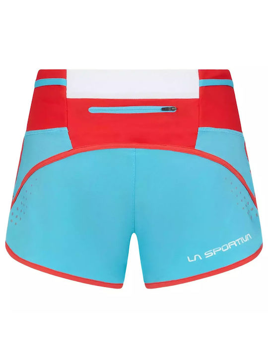 La Sportiva Women's Sporty Shorts Blue/Hibiscus