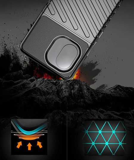 Powertech Back Cover Σιλικόνης Μαύρο (iPhone 15 Pro)
