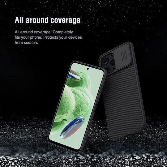Nillkin Camshield Back Cover Πλαστικό 0.2mm Μαύρο (Xiaomi Redmi 12 4G)