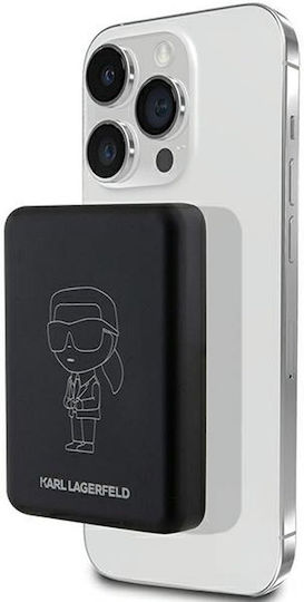 Karl Lagerfeld Outline Ionik MagSafe Power Bank 5000mAh 15W Μαύρο