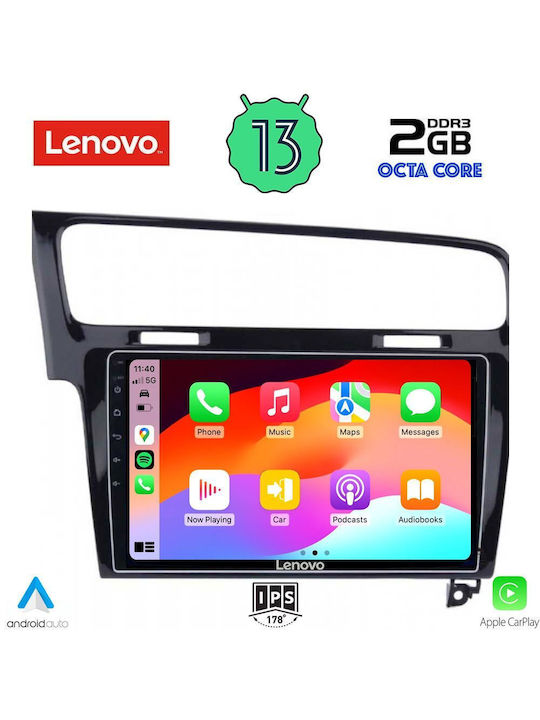 Lenovo Ηχοσύστημα Αυτοκινήτου για Volkswagen Golf 2013-2020 (Bluetooth/USB/WiFi/GPS/Apple-Carplay/Android-Auto) με Οθόνη Αφής 10"