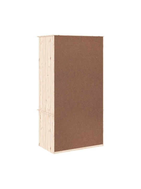 Double Door Wardrobe 90x55x170cm